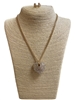 GNE1262 RHINESTONE HEART NECKLACE AND EARRINGS SET