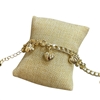GPB01 HEART CHAIN 14K GOLD PLATED BRACELET