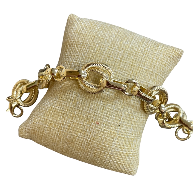 GPB02 14K GOLD PLATED CHAIN LINK BRACELET