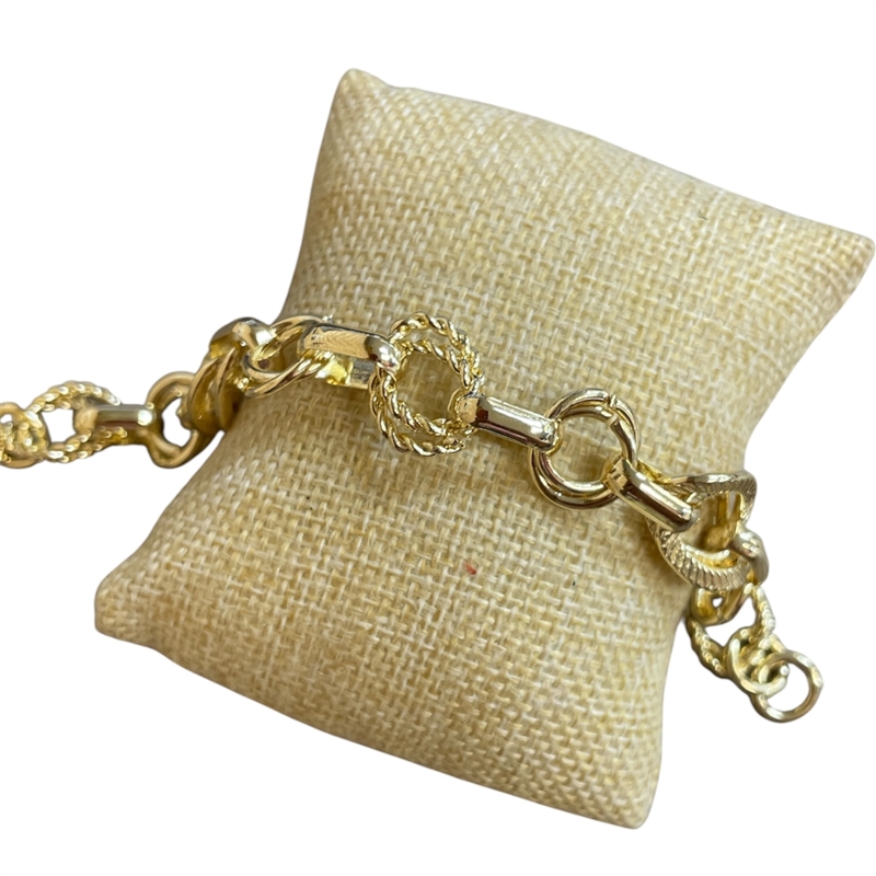 GPB03 14K GOLD PLATED CHAIN LINK BRACELET