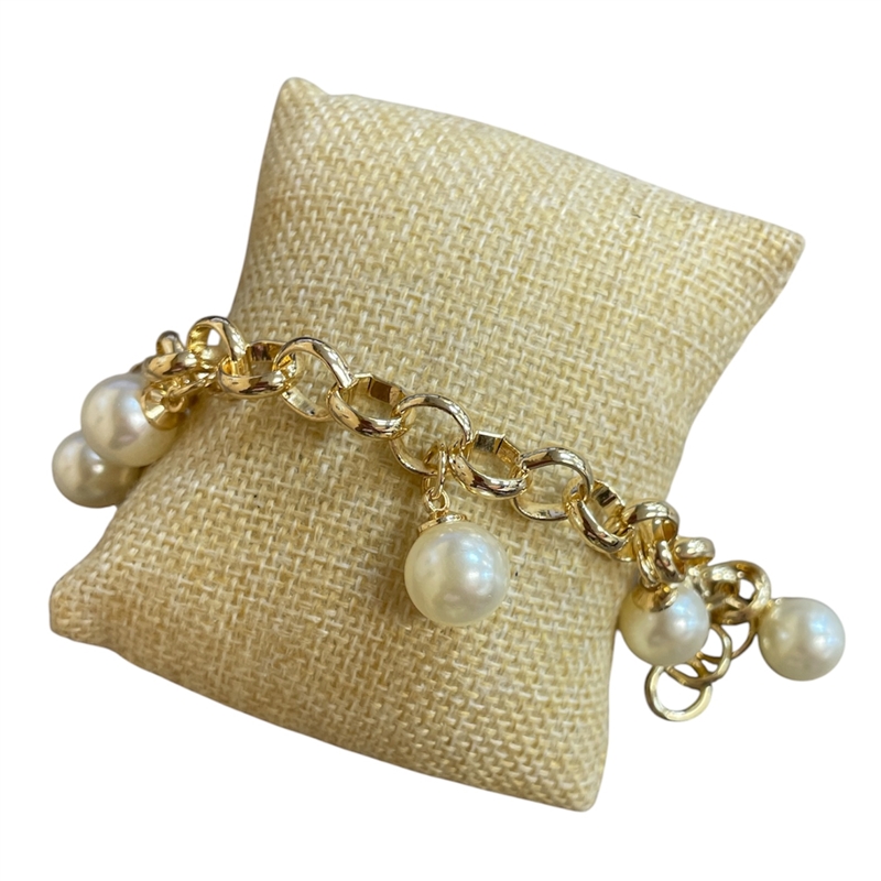 GPB08 14K GOLD PLATED CHAIN BRACELET