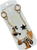 GSK0056 BLUE & ORANGE MULTI CHARM GAME DAY BAG CHAIN