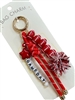 GSK0108 RED & WHITE GAME DAY FOOTBALL BAG CHARM