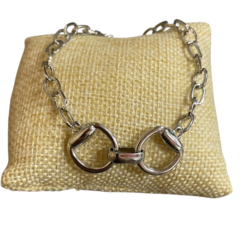 HB1989 HORSESHOE CHAIN LINK BRACELET