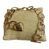 HB1996   GOLD HEART CHAIN  BRACELET