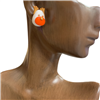 HE1311 ELK  CLAY STUDS EARRINGS
