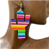 HE20911-1 MULTI COLOR CACTUS EARRINGS