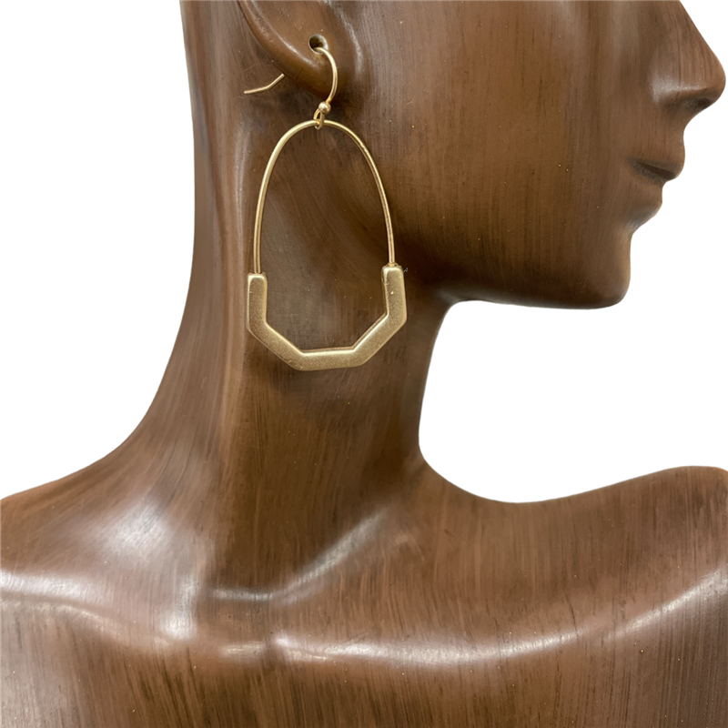 HE3152 GEOMETRIC HOOP EARRINGS