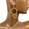 HE3706 GEOMETRIC HOOP EARRINGS