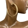 HE3748 LARGE OPEN HOOP EARRINGS