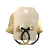 HE3982 TWO TONE OPEN HOOP EARRINGS