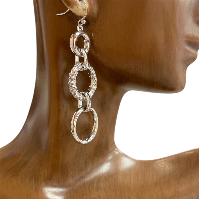 HE4076 CIRCLE CHAIN EARRINGS