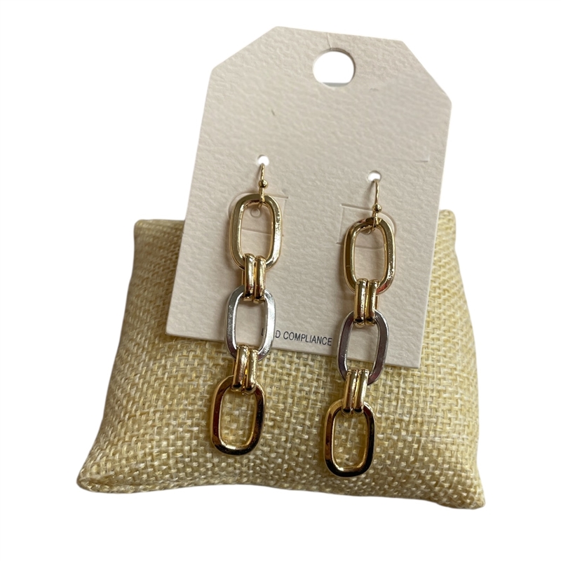 HE4198 CHAIN LINK EARRINGS
