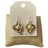 HE4295 CENTERED PEARL FLOWER POST EARRINGS
