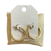 HE4408 KNOT MEDIUM HOOP EARRINGS