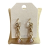 HE4431 TEARDROP HOOP EARRING