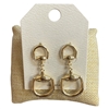 HE4451 PLAIN U LINK STUD EARRINGS