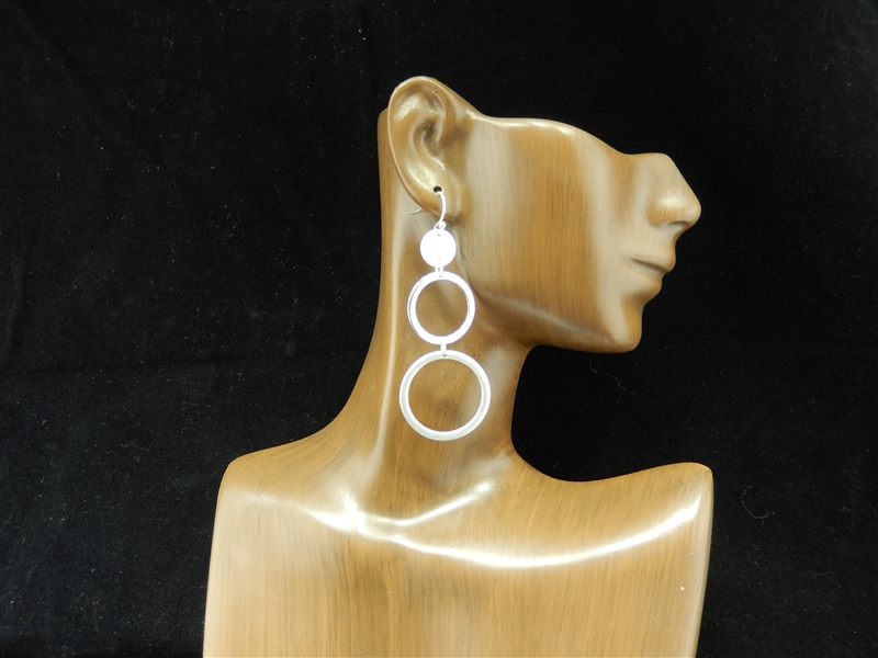 HE896 ANTIQUE MULTI CIRCLE EARRING