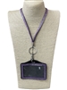 HL30P LIGH PURPLE BLING LANYARD ID HOLDER