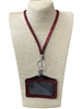 HL30RD RED BLING LANYARD ID HOLDER