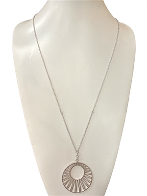 HN4436 CHAIN CIRCLE NECKLACE