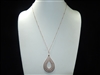 METAL OPEN TEARDROP NECKLACE