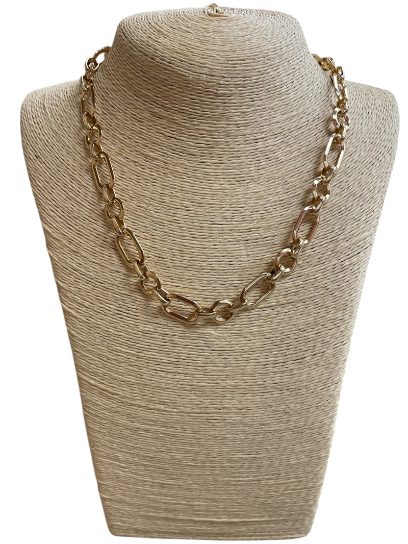 HN5165 CHAIN LINK SHORT NECKLACE