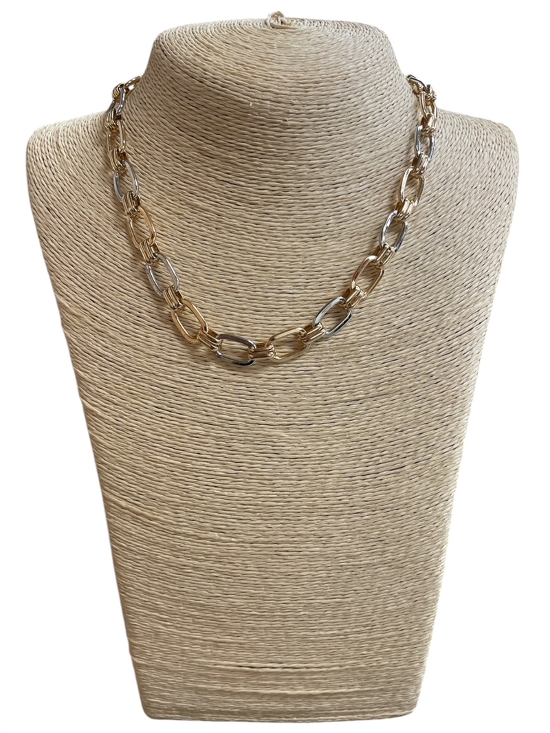 HN5197 CHAIN LINK SHORT NECKLACE