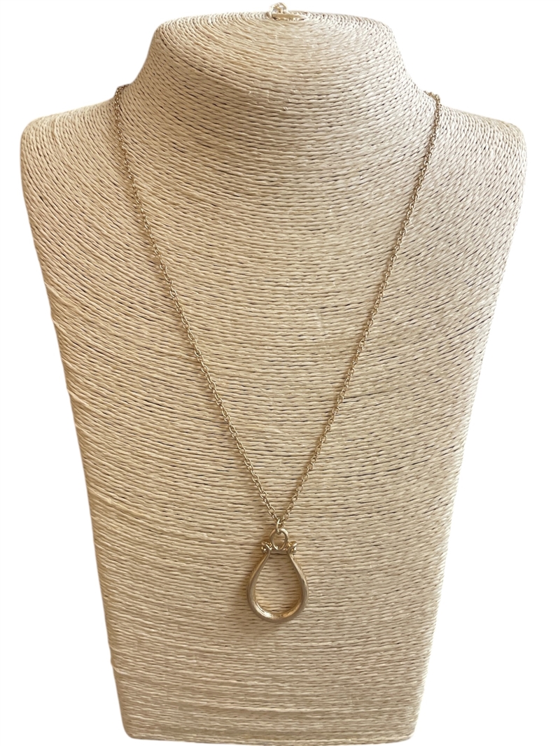 HN5234 TEARDROP LONG NECKLACE
