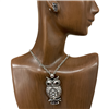 HNE4390  ANTIQUE OWL SET NECKLACE