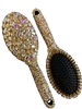 HR402 BROWN HALF SMALL STONE HALF BIG STONE HAIR BRUSH
