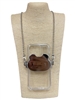 HRC01 ''60'' LONG CHAIN SILVER CAT PHONE HOLDER
