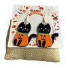 HW11   ACRYLIC BLACK CAT EARRINGS