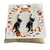 HW27 BLACK CAT WITH PEARL EARRINGS