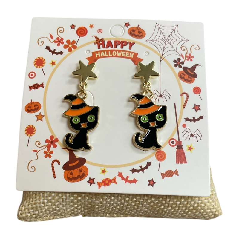 HW30  SMALL CAT EARRINGS