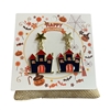 HW45 BLACK  HAUNTED HOUSE EARRINGS