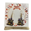 HW47  HAUNTED HOUSE DANGLE  EARRINGS