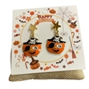 HW49  PIRATE  PUMPKIN EARRINGS