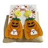HW9   ACRYLIC PUMPKIN & GHOST EARRINGS