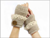 IA0005 Knit Open Finger&Stud Lace GLOVES