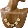 IN0075  DRUZZY STONE SHORT NECKLACE
