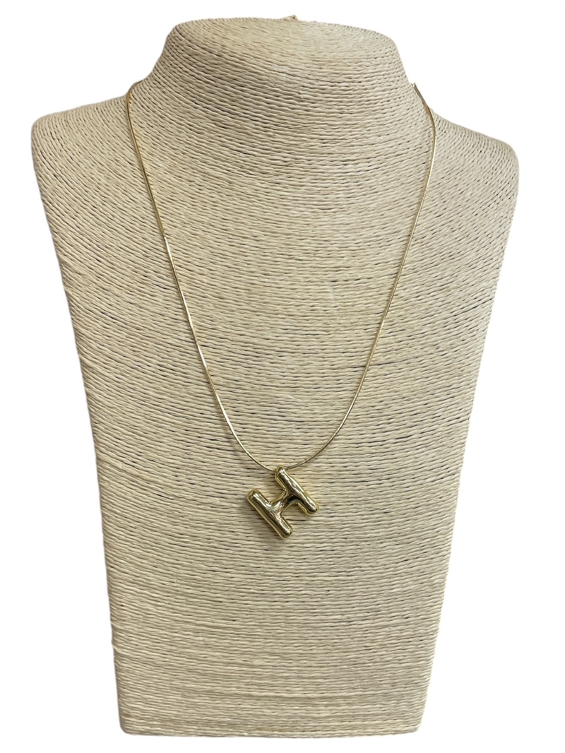 IN4H "H" SHINY NECKLACE PENDANT