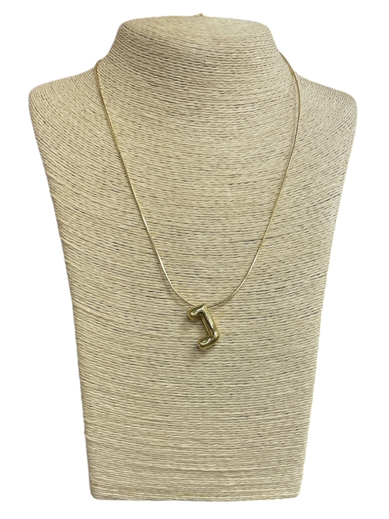 IN4J "J" SHINY INITIAL NECKLACE