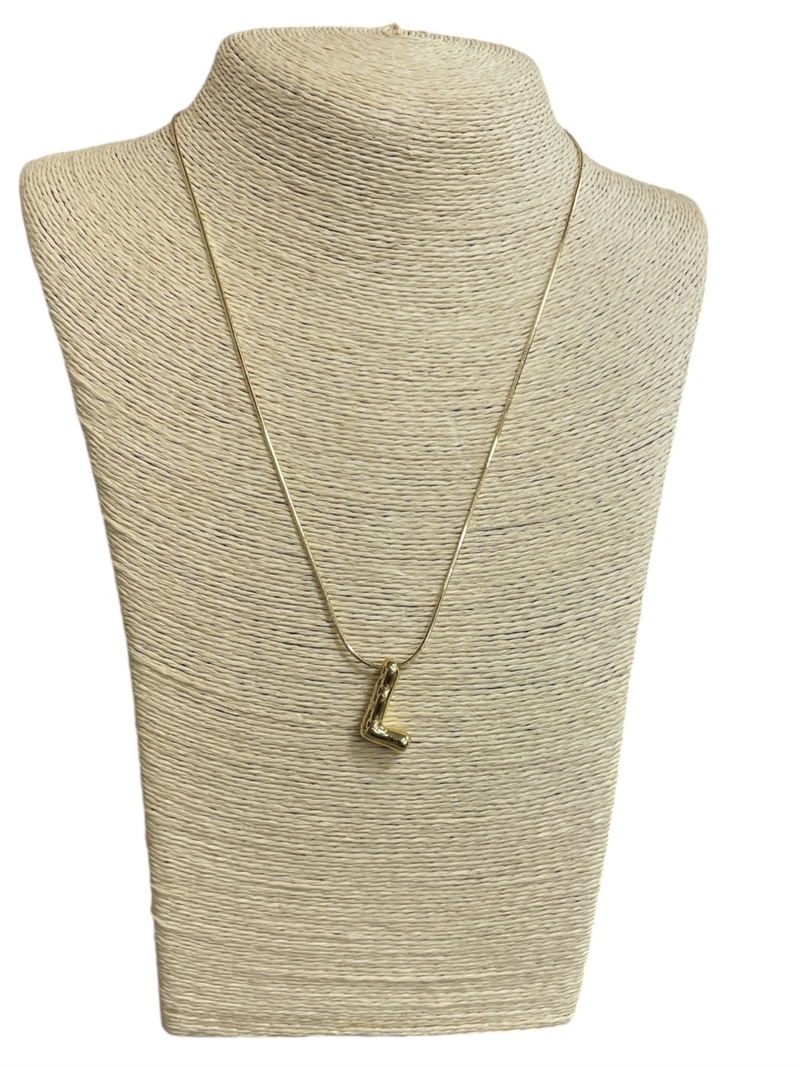 IN4L "L" SHINY INITIAL NECKLACE