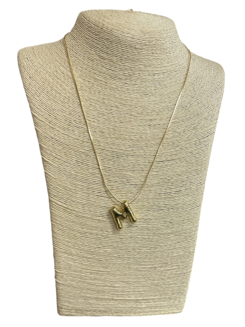 IN4M "M" SHINY INITIAL NECKLACE