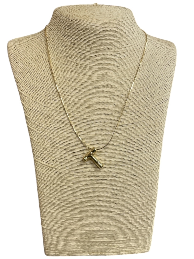 IN4T "T" SHINY INITIAL NECKLACE