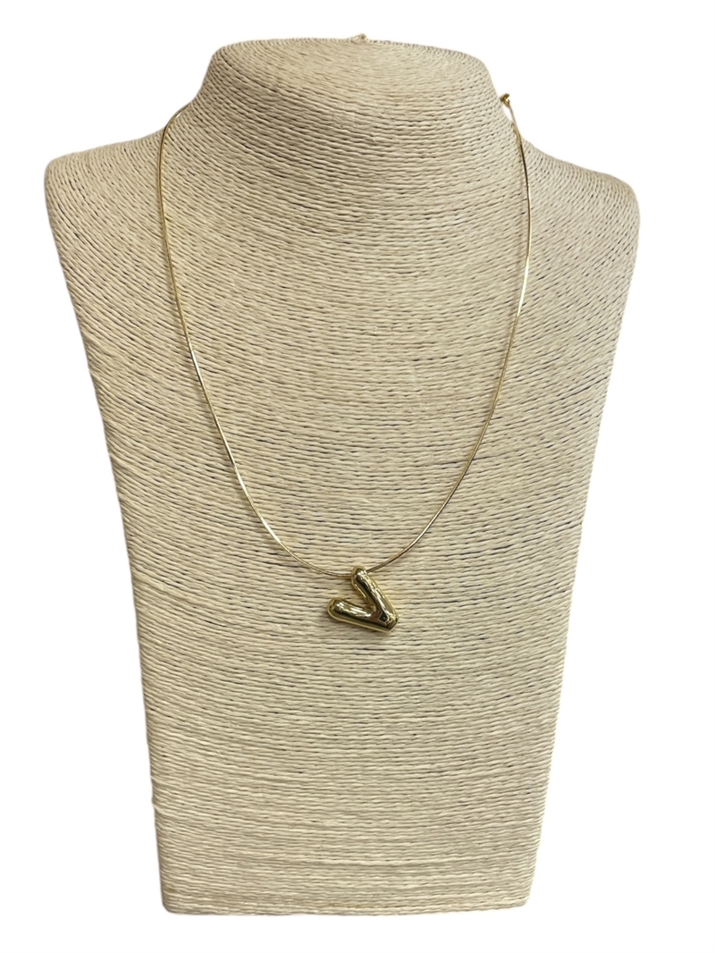IN4V "V" SHINY INITIAL NECKLACE