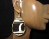 JCE4695 MULTI BEADED HAIR ON HIDE TEARDROP EARRINGS