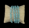 JCW1012-1 AQUA CRYSTAL BEADED WATCH BAND