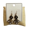 JE-1179 RHINESTONE SPADE DANGLE EARRINGS